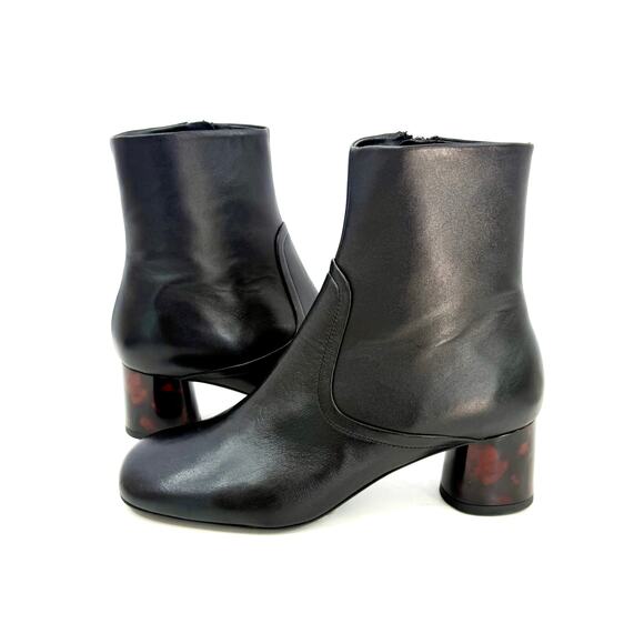 SANDRO Leather ankle boots Black Size US 6.5 EU 37 NEW WITHOUT TAGS - Picture 3 of 8